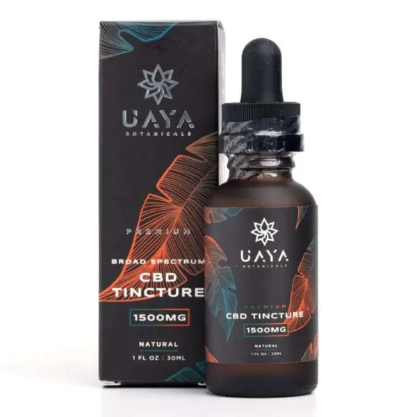 UAYA Botanicals 1500mg CBD tinktura širokega spektra